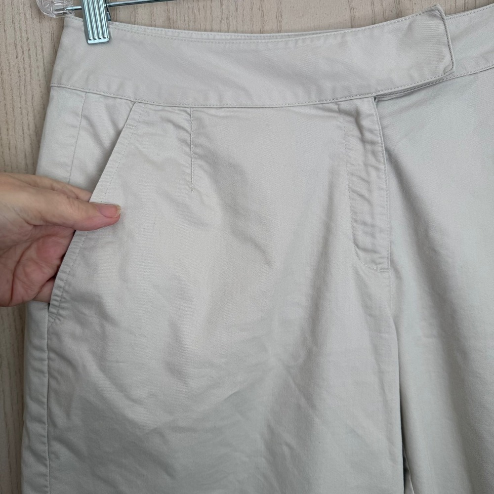Nike Golf Dri-FIT Bermuda Shorts Womens M 8 Beige Performance Stretch Golfcore - Picture 3 of 7